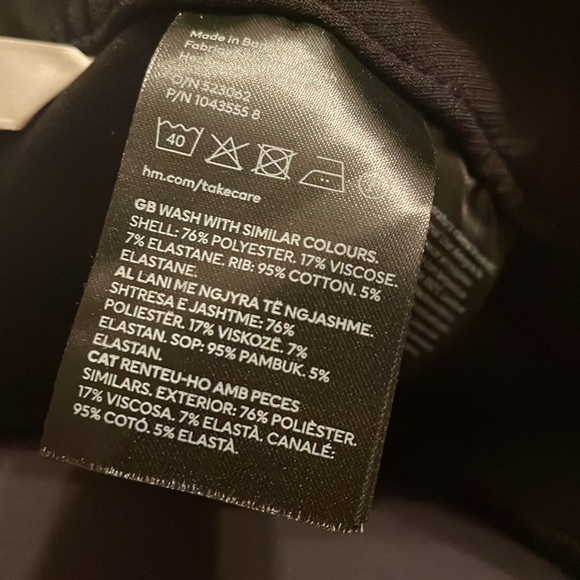 H&M Large NWT Mama Maternity Elegant Black Pants W/ Pockets - Picture 3 of 8